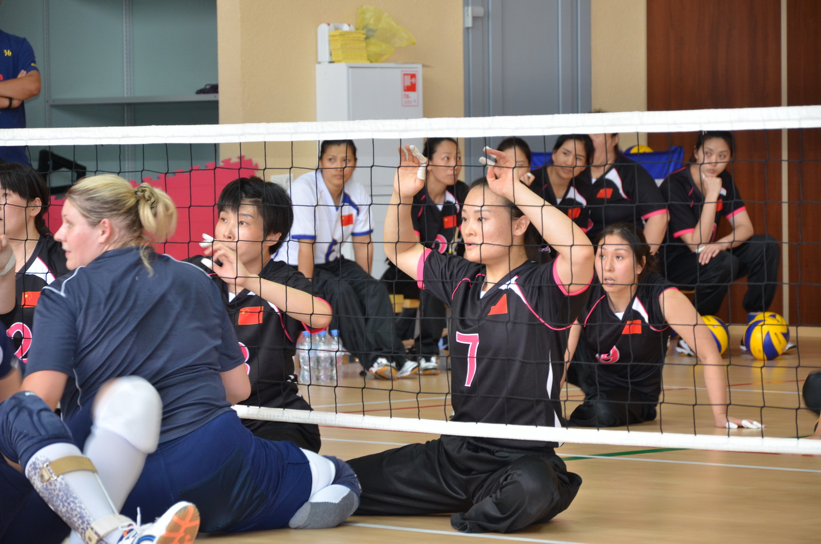 Товарищеская встреча сборной команды России со сборной команды Китая по волейболу сидя