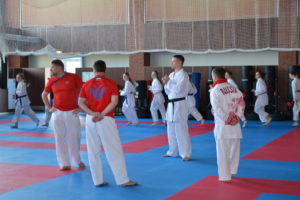 Молодежный состав по карате на тренировочном сборе в Парамоново