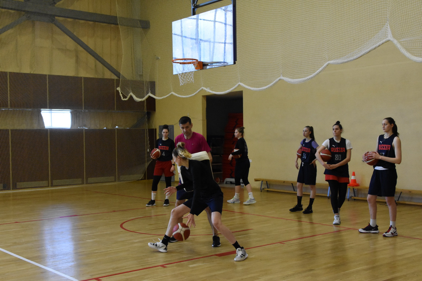 Молодежная сборная команда России по баскетболу (юн-ки до 19 лет) на ТМ в Парамоново в период с 10 по 26 июня 2021г.
